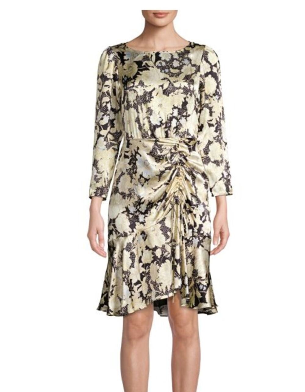 rebecca taylor gold leaf dress Long Sleeve Black Combo, Women's, Size: 6 Ladies dresses